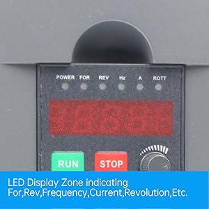 US Stock HY Series VFD Inverter CNC Spindle Motor Speed Control 220v 2.2kw 0-400Hz 1P Input 3P Output 6